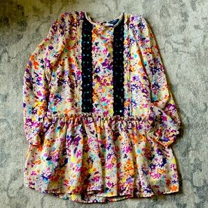 Newberry cream with multi colour dress